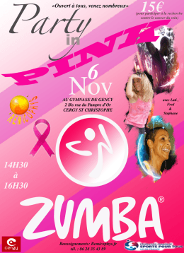 Party in Pink Zumba le 6 Novembre