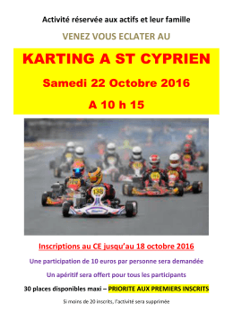 KARTING A ST CYPRIEN