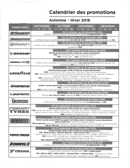 Voir les promotions - Centre du pneu Lévis