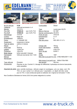 No de vehicule 5138 Combustible Diesel Catégorie véhicule tout