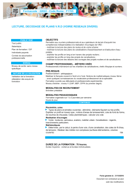 Formacode : 22022 - Code Rome : F1705 LECTURE, DECODAGE
