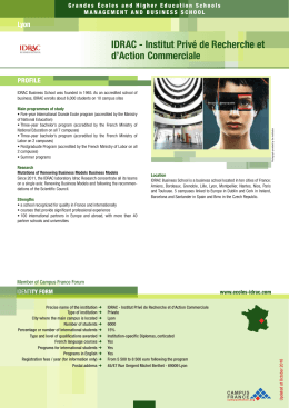 IDRAC - Institut Privé de Recherche et d`Action Commerciale