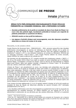 communiqu&eacute; de presse