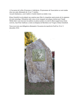 Cinqui&egrave;me anniversaire de l`AJB - Mairie de Berch&egrave;res sur vesgre