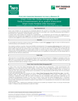 Fiche info financi&egrave;re Smart Invest Bon Demography 90/3