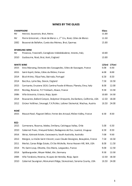 wines by the glass