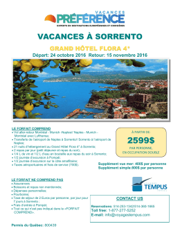 VACANCES À SORRENTO