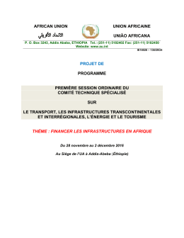 african union union africaine união africana projet de programme