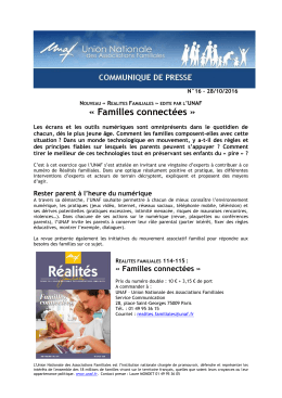 Familles connect&eacute;es
