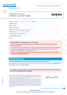 Ch&egrave;ques culture