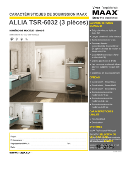 ALLIA TSR-6032 (3 pi&egrave;ces)