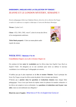 semaine 5