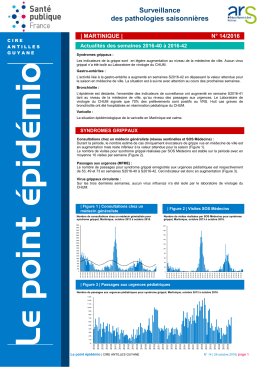 Point au 26 octobre 2016. - InVS