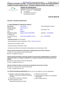 Invitation &agrave; pr&eacute;senter une offre - Fourniture de peinture incluant les