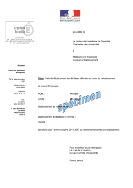Information RAD - Site de l`académie de Grenoble