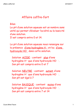 affaire coffre fort