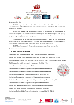 DIAGMO diagnostics techniques immobiliers est né en 1993 du fruit