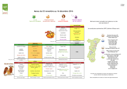 Menus du 03 novembre au 16 décembre 2016