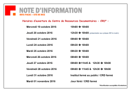 Fin octobre 2016