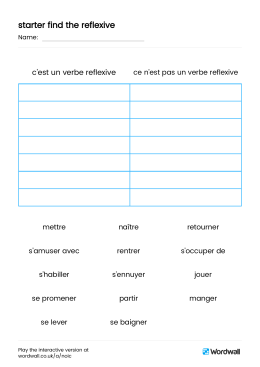 starter find the reflexive