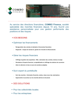 Au service des directions financières, COMBO Finance, société