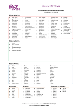 Liste information INFORMA