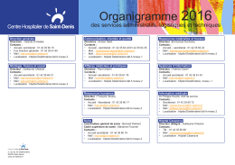 Organigramme de la direction de l`hôpital