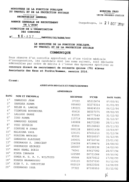 Assistants eaux et forets hommes