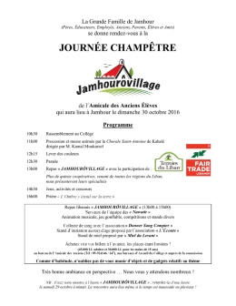 JOURNÉE CHAMPÊTRE