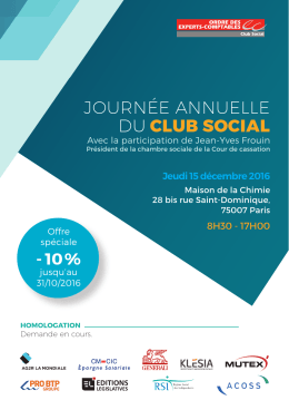 journée annuelle du club social - Ordre des experts comptables de