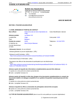 16-ISOSL-A-Pt BOURG-COQ Bulletin des Adjudications AVIS DE