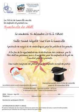 Spectacle de No&euml;l - cmcas lorraine sud haute