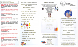 Page 1 NOS COMPTOIRS D`AUBAINES ÉQUIPE PASTORALE : J`AI