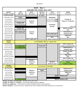 Horaire des cours M120(2)