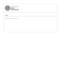 Aucun appel à projets en cours