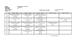 ASRI - Département d`Informatique