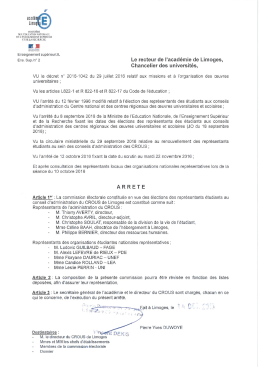 La composition de la commission électorale