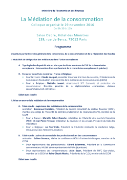 La M&eacute;diation de la consommation - Portail de l`&eacute;conomie et des