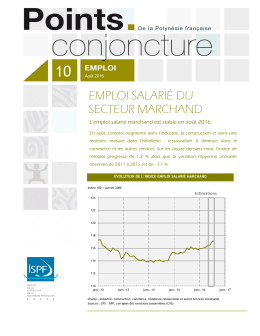 EMPLOI SALARI&Eacute; DU SECTEUR MARCHAND
