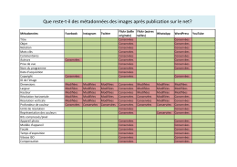 Que reste-t-il des métadonnées des images après publication sur le