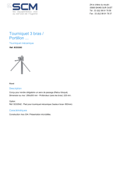 Tourniquet 3 bras / Portillon