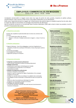 Fiche Formation Emploi