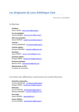 Contactez-nous - Lons Athl&eacute;tique Club