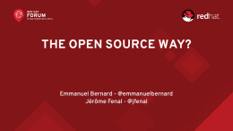The open source way
