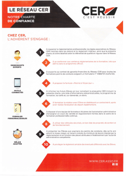 le reseau cer - CER Fontainebleau