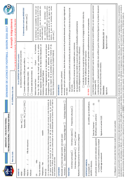 Demande Licence Educateur