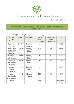 invendus lots non labellis&eacute;s