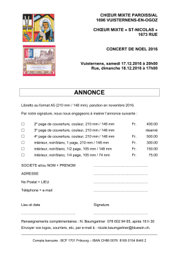 annonce - Vuisternens-en-Ogoz