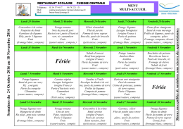 Menu multiaccueils - Brenne