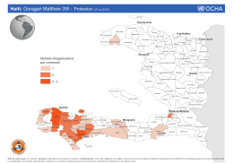 Haiti: Ouragan Matthew 3W - Protection (27 oct 2016)